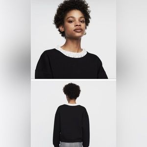This Maje sweatshirt with pearls brand new with tags